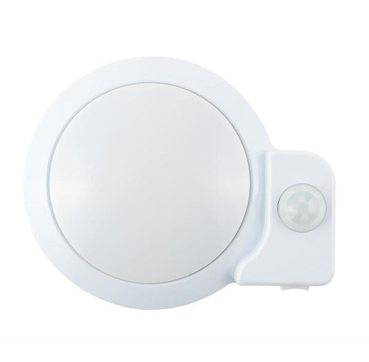 LED MOTION SENSOR LIGHT FIXTURE SOLARION 300 BRUSHED NICKEL