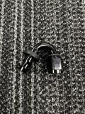#6 150 Deg Push-On Hose End Black