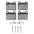 R1 83-89 Mercedes-Benz 190D Rear Semi Met Pads & Hardware Kit