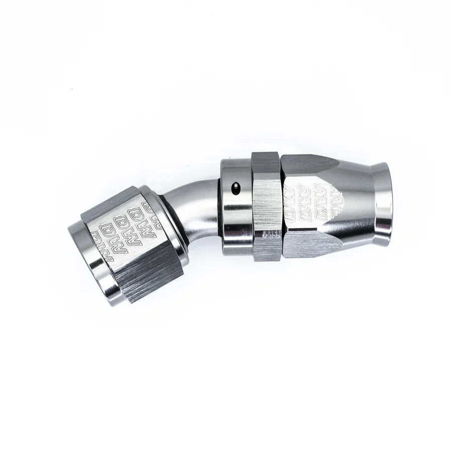 DeatschWerks 10 AN Female Flare Swivel (Incl Ferule/Olive) 30-degree Hose End PTFE anodized DW titanium