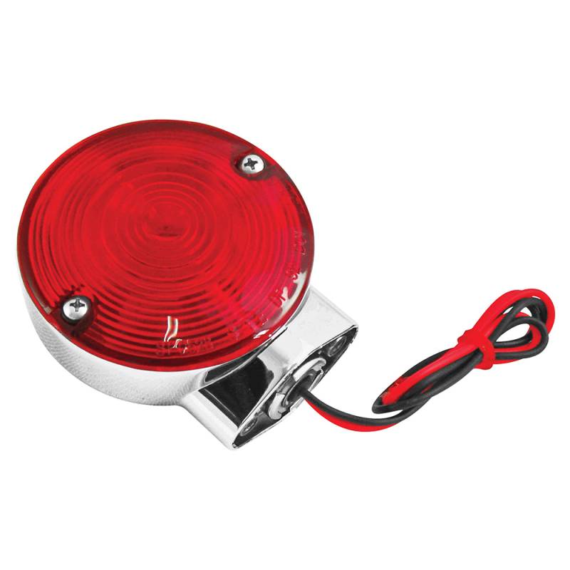 Bikers Choice 86-94 FLHT FLHS 2 Filament Turn Signal Lamp W/Red lens Replaces H-D 68400-86