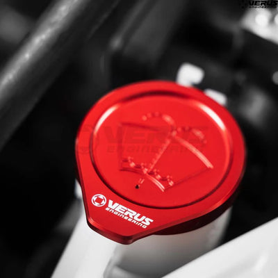 Windshield Washer Cap Anodized Red