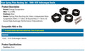 Energy Suspension 69-78 Volkswagen (Air Cooled) Black Rear Spring Plate Bushing Set