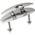 SS FOLDING CLEAT 5" OVAL W/HEX BOLT