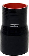 HPS Performance 2.5 - 2.75 ID 3 Long High Temp 4-ply Reinforced Silicone Reducer Coupler Hose Black (63mm - 70mm ID 76mm Length)