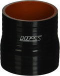 HPS Performance 2.25 - 2.75 ID 3 Long High Temp 4-ply Reinforced Silicone Reducer Coupler Hose Black (57mm - 70mm ID 76mm Length)