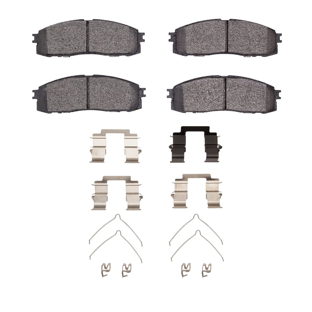 R1 84-87 Toyota Cressida Rear Semi Met Brake Pads and Hardware Kit