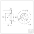 R1 Concepts Brake Rotor Fits Fiat 500