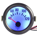 2.0 Dia Water Temp Gauge Black  100-280