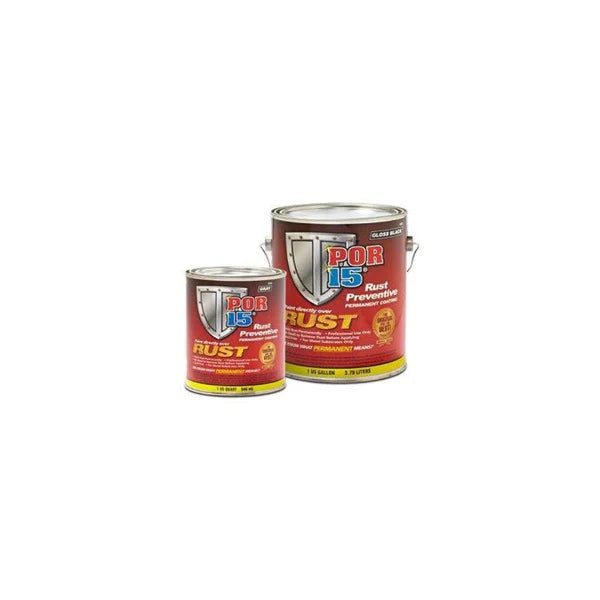POR-15 black auto part