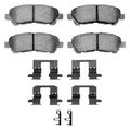 DFC 08-13 Toyota Highlander Rear 4000 HybriDynamic Brake Pads and Hardware Kit