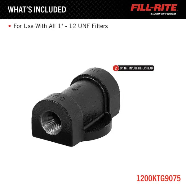 3/4IN FILTER HEAD KIT FOR F2510HM0 F2510PM0 F1810HM0 & F1810PM0