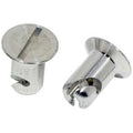 Moroso Quick Fastener - Flush Head - 5/16in x .450in - Aluminum - 10 Pack