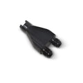 Russell Performance Billet Y-Block Adapter 3/8in SAE Quick Disconnect (2) -6AN Male Flare Black