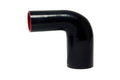 HPS Performance 1-1/8 - 1.25 ID High Temp 4-ply Reinforced Silicone 90 Degree Elbow Reducer Hose Black (28mm - 32mm ID)