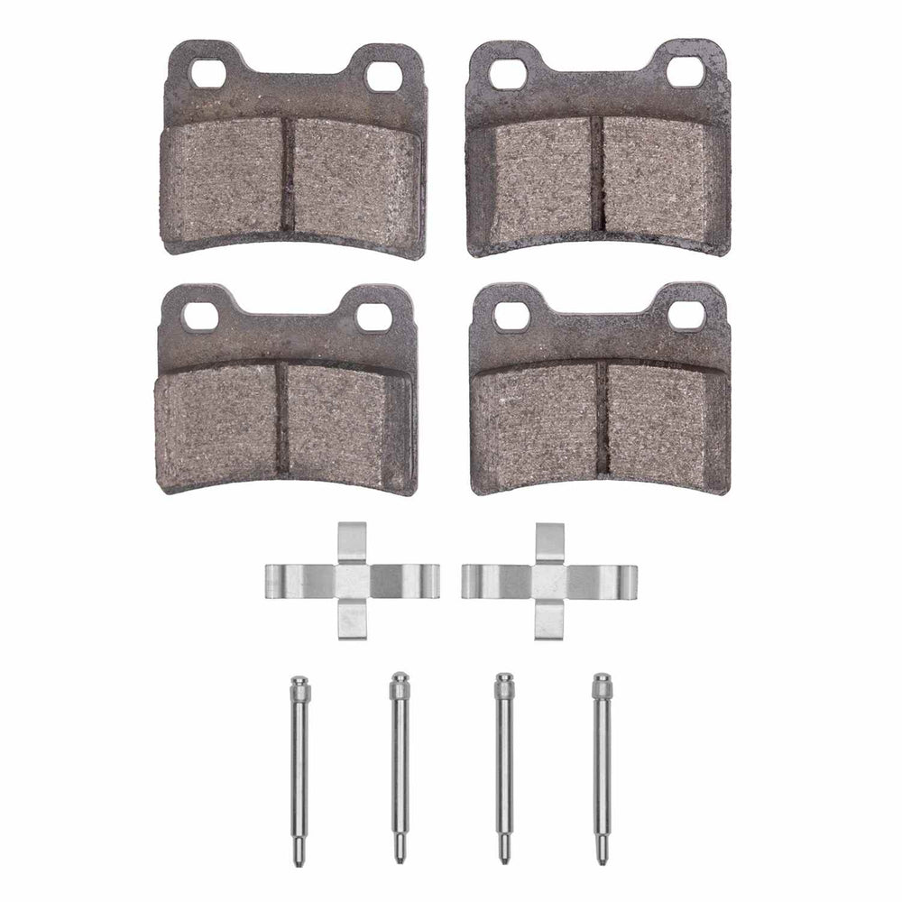 R1 95-97 Kia Sephia Rear Ceramic Brake Pads and Hardware Kit