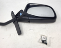 9296 FORD BRONCO/F150F350 RH MANUAL FOLDAWAY OE MIRROR BLACK W/CHROME COVER PADDLE DESIGN