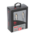 2 CHANNEL 6 FT RCA CABLE
