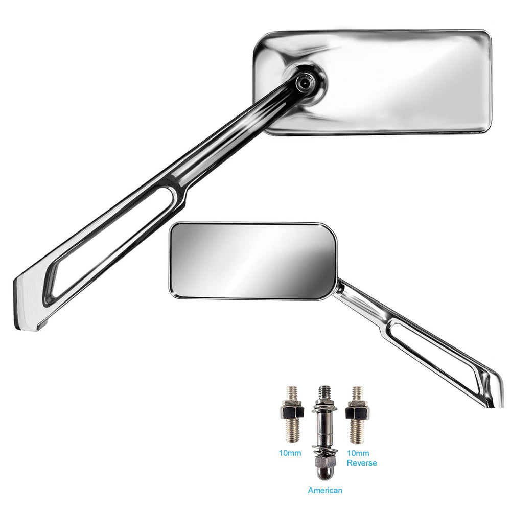 LOW-PRO CHROME MOTORCYCLE MIRROR