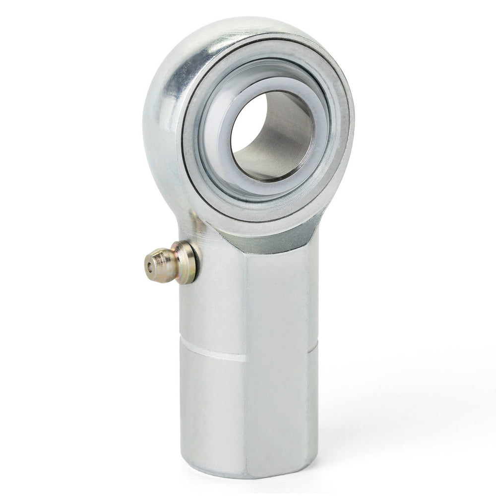 QA1 H Series 3-Pc Rod End - Female/Right Hand - 14mm Bore x M14x2.0 w/Zerk - Alloy Steel