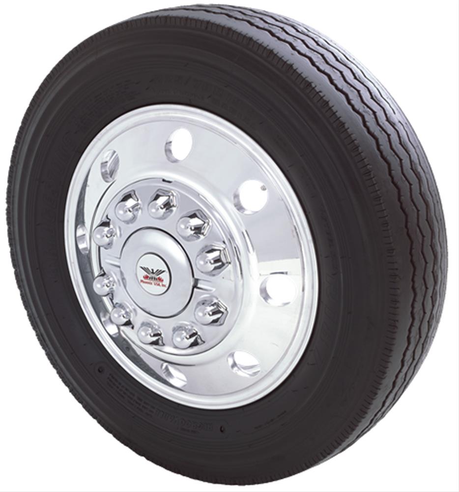 05C FORD F450/F550 SUPER DUTY 19.5IN 10 LUG ON 225MM HUB COVER PARTS ABS FRONT HUBCOVER
