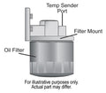 Ports-Up Filter Mount 1/2in NPT
