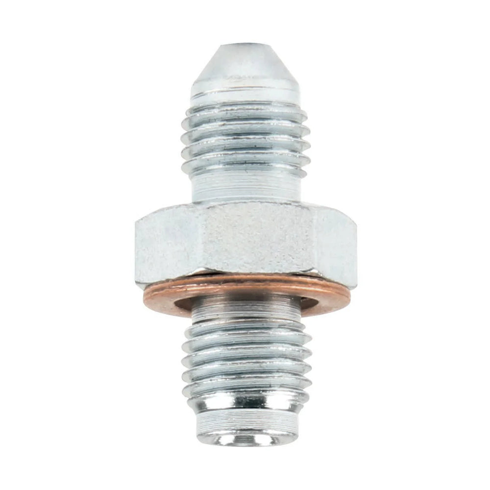 Straight Adapter Fittings, -3 AN Male to 3/8-24 Inverted Flare Male