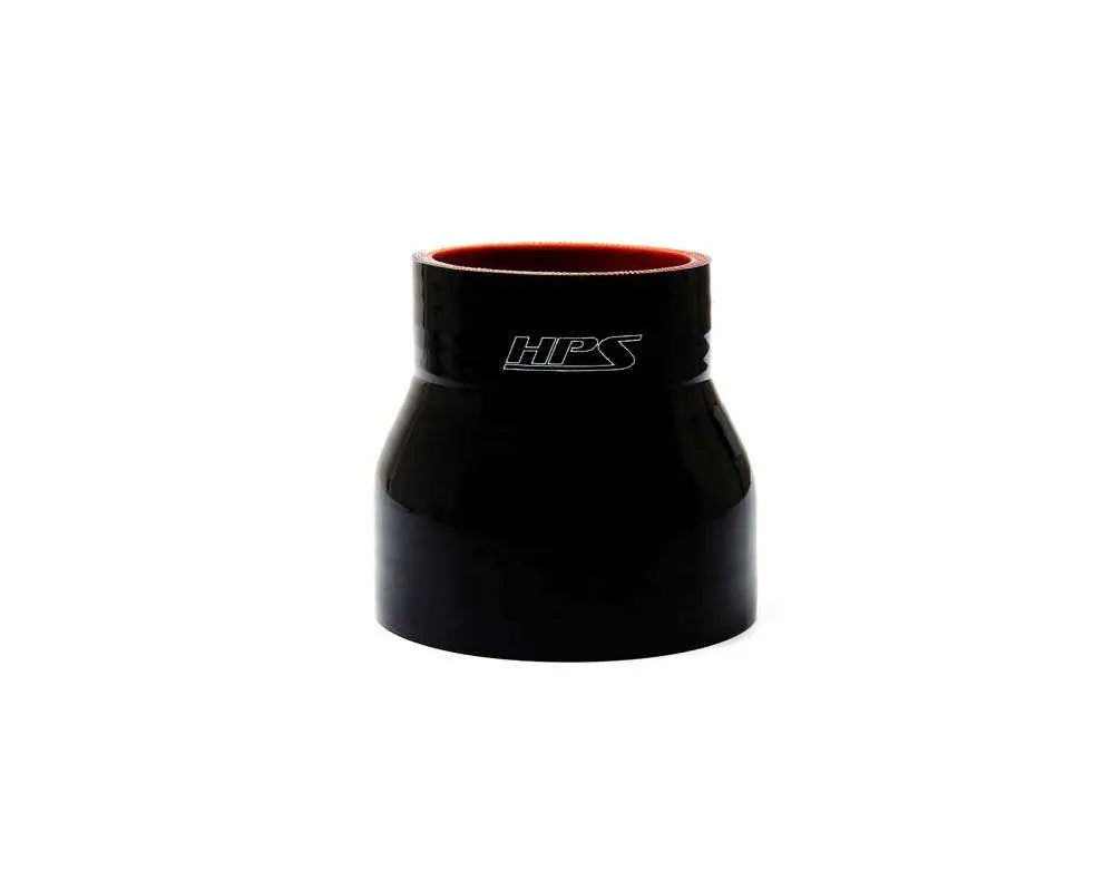 HPS Performance 2 - 2.75 ID 3 Long High Temp 4-ply Reinforced Silicone Reducer Coupler Hose Black (51mm - 70mm ID 76mm Length)