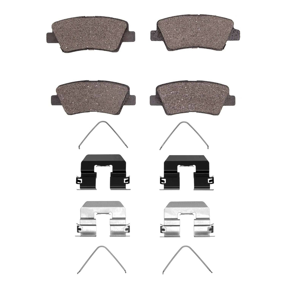 R1 09-22 Kia Sportage (Usa/Canada) Rear Semi Met Brake Pads and Hardware Kit