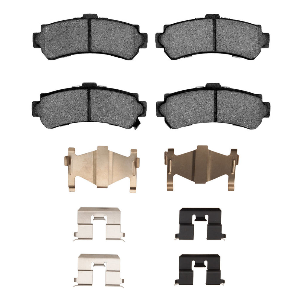 R1 95-00 Nissan Lucino (Mexico) Rear Ceramic Brake Pads & Hardware Kit