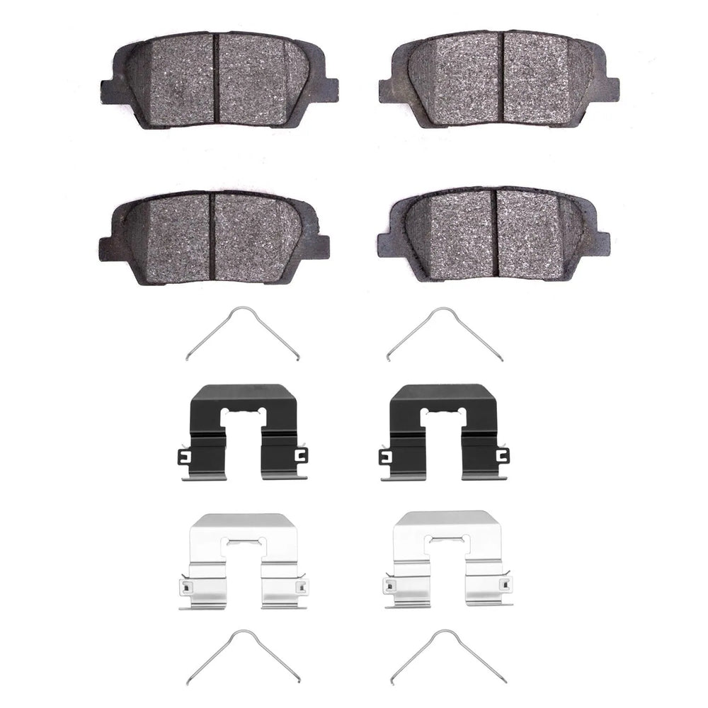 R1 15-20 Kia Sorento Rear Semi Met Brake Pads and Hardware Kit