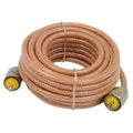18 FT MINI8 COAX CABLE W/CLEAR PL259 TO PL259 CONNECTORS