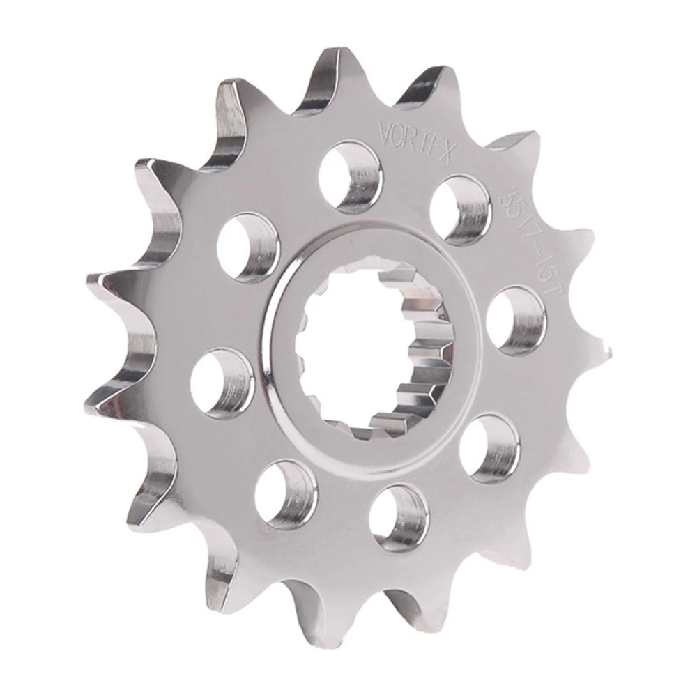 Vortex Racing Steel Front Sprocket 520 17 Tooth- Silver