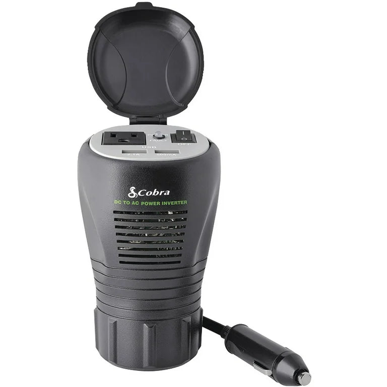 COBRA 200 WATT POWER INVERTER CUP HOLDER DESGN