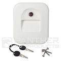 WATER FILLER DOOR LOCK W/KEY WHITE (SC200/C2224)