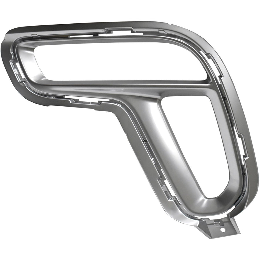 LT FRONT BUMPER INSERT FOG LAMP BEZEL; W/FOG LAMPS; CODE [MAJ]; BLACK CHROME DOD