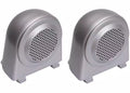 Rugged Ridge 07-10 Jeep Wrangler JK Silver Tweeter Speaker Enclosures