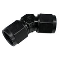 Fragola -8AN x 45 Degree Female Coupler - Black