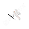 WHITE/ORANGE WATCH BAND