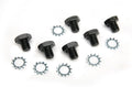 Flexplate Bolts 7/16-10 x 1/2 Inch Fits Chrysler / Dodge / Plymouth 7/16-20 x 1/2 Inch Long Set Of 6 Pieces with Star Washers Mr Gasket