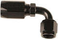 Fragola -6AN x 90 Degree Hose End Aluminum - Black Only