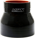 HPS Performance 2-3/8 - 2.75 ID 3 Long High Temp 4-ply Reinforced Silicone Reducer Coupler Hose Black (60mm - 70mm ID 76mm Length)