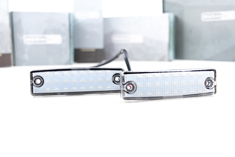 ~(0.5 lbs. 6X5X1)~ Morimoto XB LED License Plate Modules: Toyota 4Runner 2014 2015 2016 2017 2018 2019 2020
