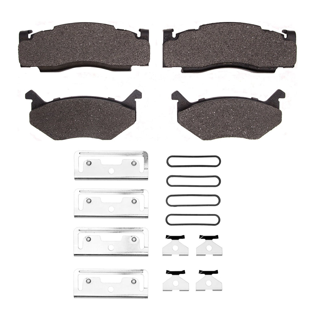 R1 93-02 Mazda Mx-6 Rear Semi Met Brake Pads and Hardware Kit