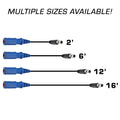 Rugged Radios OFFROAD Straight Cable to Intercom (Select Length) 2 Feet