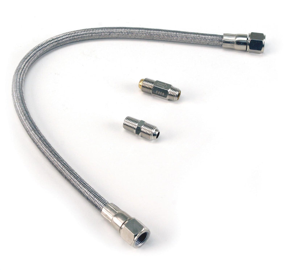 20 SS BRAIDED 1/4 LEADER HOSE