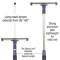 60 IN. HD EXT. QRELEASE HANDLE EXTRA WIDE I