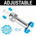 Adj. ALum. Door Popper Each