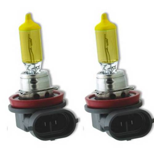 ~(1 lbs. 4X4X4)~ 9006 12V 55W (2600 KELVIN) HEAD LIGHT / FOG LIGHT BULBS in SOLAR YELLOW