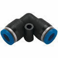#6 60 Deg Push-On Hose End Black